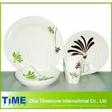 Servicio de vajilla de porcelana Palm de 16 piezas para 4 (616049)